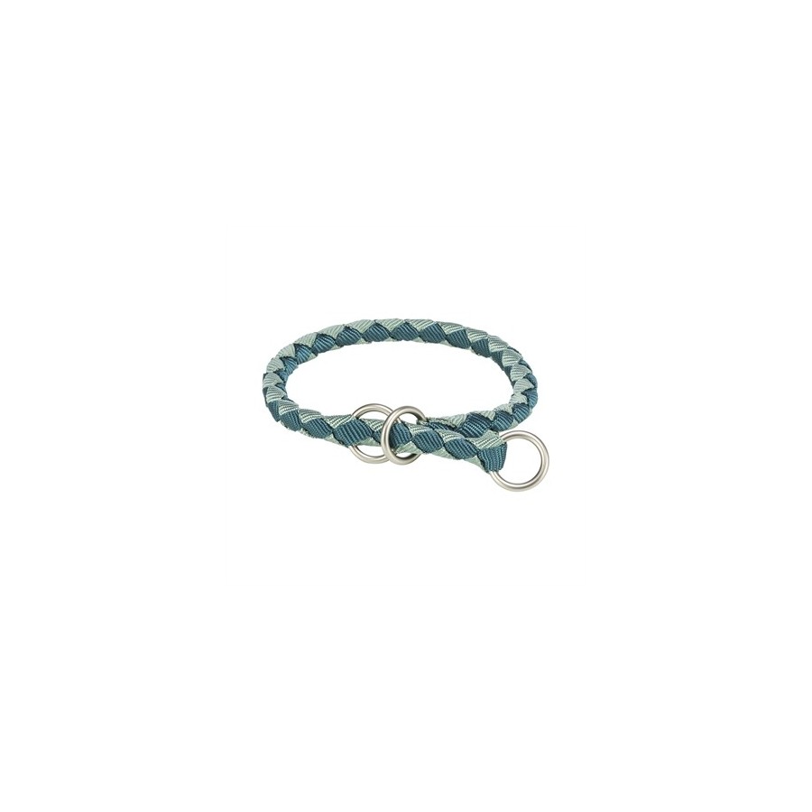 Trixie Halsband Hond Cavo Halfslip Petrol / Salie 35-41X1,2 CM