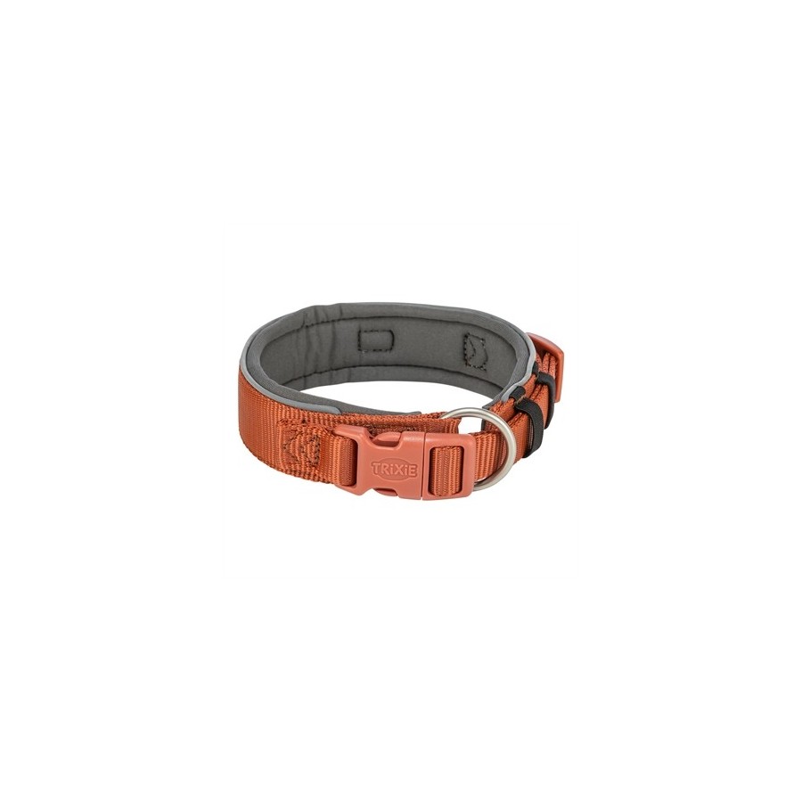 Trixie Halsband Hond Premium Extra Breed Roest / Grafiet Grijs 40-48X4 CM