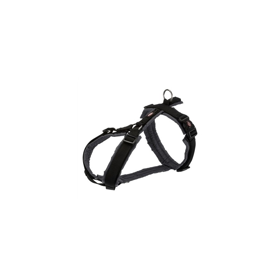 Trixie - Hondentuig Premium Trekking Zwart / Grafiet Grijs, 32-38x1,3cm