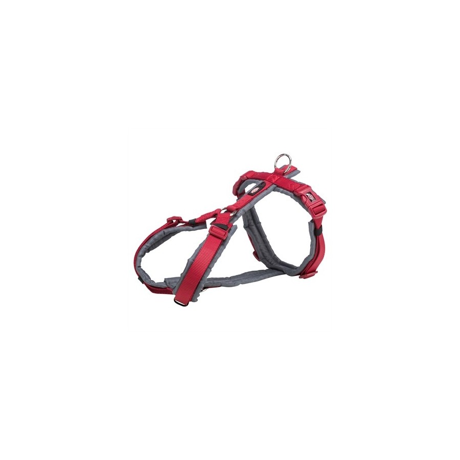 Trixie Hondentuig Premium Trekking Rood / Grafiet Grijs 32-38X1,3 CM