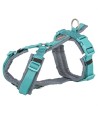 Trixie - Hondentuig Premium Trekking Aqua / Grafiet Grijs, 70-85x2,5cm