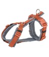 Trixie - Hondentuig Premium Trekking Roest Bruin / Grafiet Grijs, 80-97x2,5cm