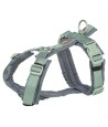 Trixie - Hondentuig Premium Trekking Salie Groen / Grafiet Grijs, 70-85x2,5cm