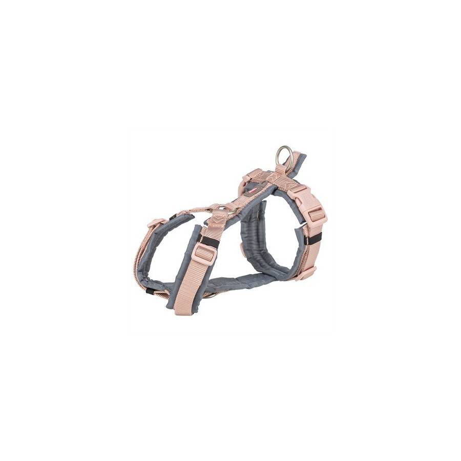 Trixie Hondentuig Premium Trekking Blush / Grafiet Grijs 32-38X1,3 CM