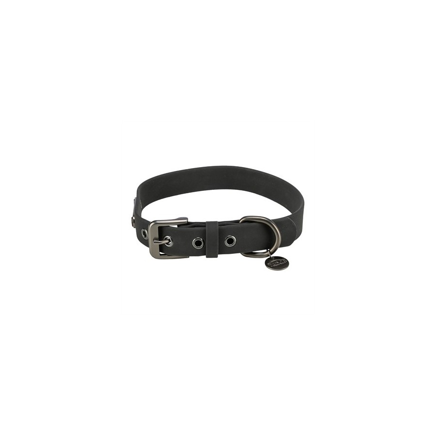 Trixie Halsband Hond Citystyle Pvc Zwart 25-32X2 CM
