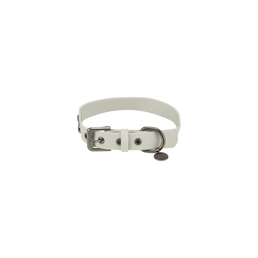 Trixie Halsband Hond Citystyle Pvc Lichtgrijs 25-32X2 CM