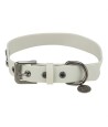 Trixie Halsband Hond Citystyle Pvc Lichtgrijs 25-32X2 CM