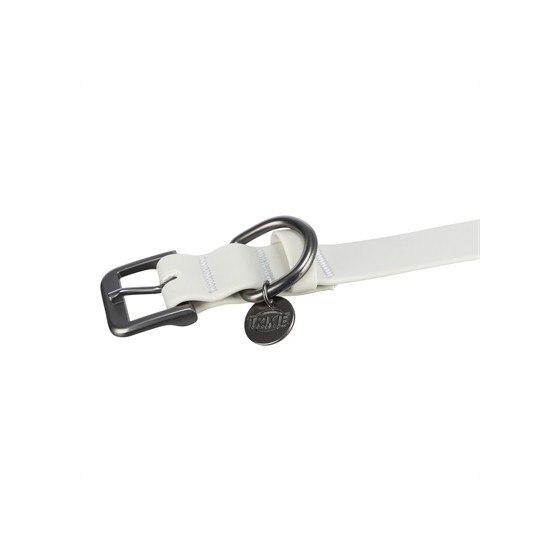 Trixie Halsband Hond Citystyle Pvc Lichtgrijs 25-32X2 CM