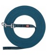 Trixie - Hondenriem Sleeplijn Met Rubber Bekleed Petrol S/M, 15m x 1,5cm