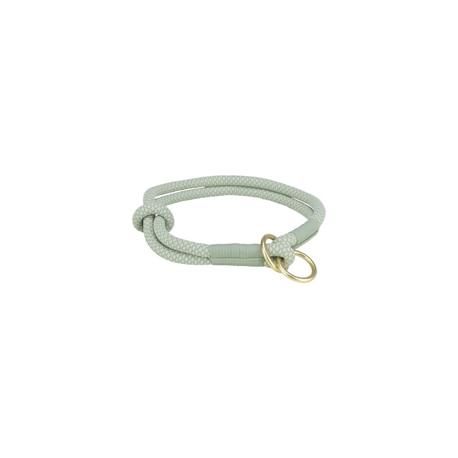 Trixie - Halsband Hond Soft Rope Halfslip Salie / Mintgroen, 25x0,6cm
