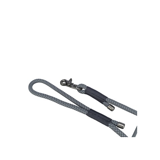 Trixie - Hondenriem Soft Rope Zwart / Grijs, 120x0,6cm
