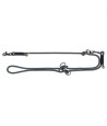 Trixie - Hondenriem Soft Rope Verstelbaar Zwart / Grijs, 200x0,6cm