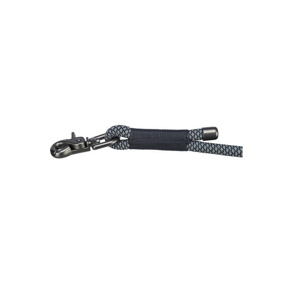 Trixie - Hondenriem Soft Rope Verstelbaar Zwart / Grijs, 200x0,6cm