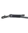Trixie - Hondenriem Soft Rope Verstelbaar Zwart / Grijs, 200x0,6cm
