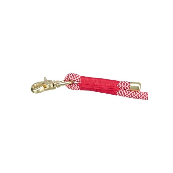 Trixie Hondenriem Soft Rope Verstelbaar Rood / Creme 200X1,3 CM