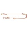 Trixie - Hondenriem Soft Rope Verstelbaar Roze / Lichtroze, 200x0,6cm
