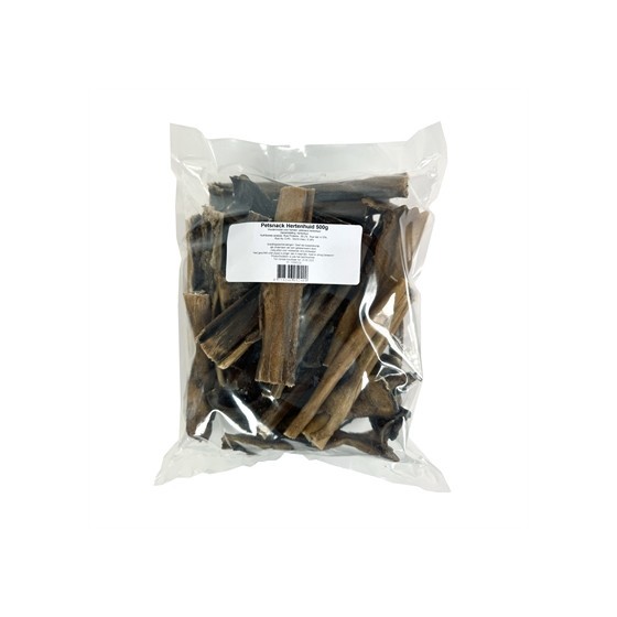 Petsnack - Hertenhuid Zonder Haar, 500gr