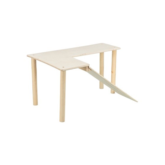 Trixie - Platform Met Helling Voor Muizen / Hamsters Onbehandeld Hout. 47x30x25cm