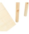 Trixie - Platform Met Helling Voor Muizen / Hamsters Onbehandeld Hout. 47x30x25cm