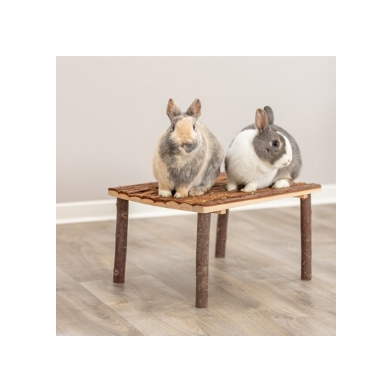 Trixie - Schuilplaats / Ligplaats Voor Konijnen Schorshout. 45x35x27cm
