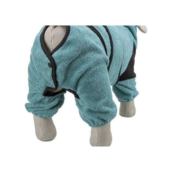 Trixie Badjas / Huisoverall Badstof Petrol 46 CM