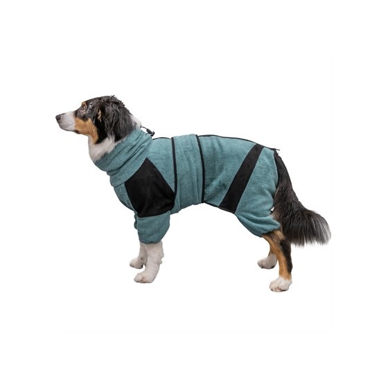 Trixie Badjas / Huisoverall Badstof Petrol 46 CM