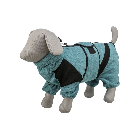 Trixie Badjas / Huisoverall Badstof Petrol 30 CM
