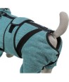 Trixie Badjas / Huisoverall Badstof Petrol 30 CM