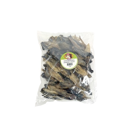 Petsnack Konijnenoren Zonder Vacht 1 KG