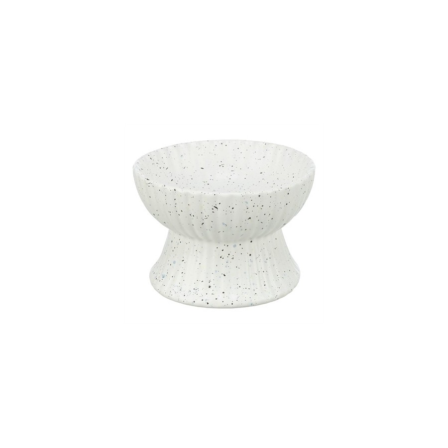 Trixie Voerbak / Drinkbak Kat Verhoogd Keramiek Wit 200 ML 13 CM