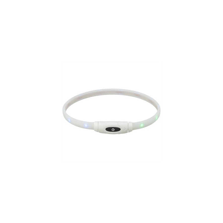 Trixie Lichtgevende Halsband Hond Usb Siliconen Oplaadbaar Meerkleurig 65X1,6 CM