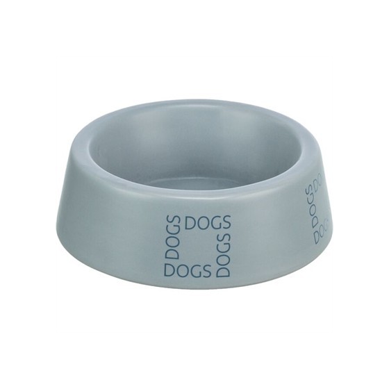 Trixie - Voerbak / Drinkbak Hond Dogs Keramiek Grijsblauw 400ml 16cm