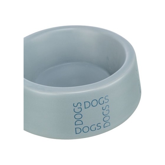 Trixie - Voerbak / Drinkbak Hond Dogs Keramiek Grijsblauw 400ml 16cm