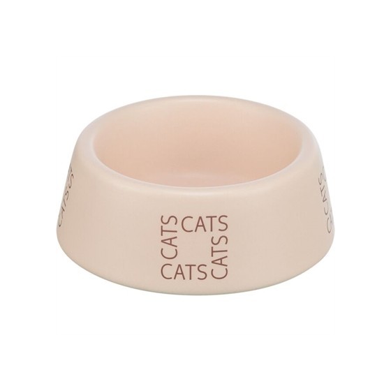 Trixie - Voerbak / Drinkbak Kat Cats Keramiek Roze 150ml 12cm