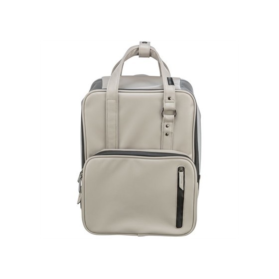 Trixie - Hondentas Rugtas Citystyle Kunstleer Lichtgrijs, 30x20x40cm