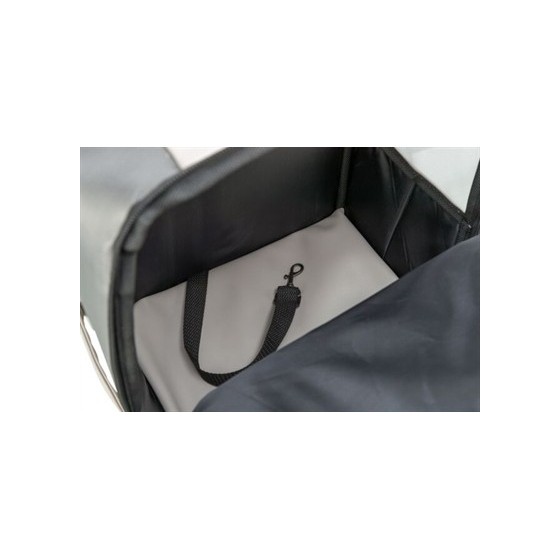 Trixie - Hondentas Rugtas Citystyle Kunstleer Lichtgrijs, 30x20x40cm