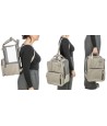 Trixie - Hondentas Rugtas Citystyle Kunstleer Lichtgrijs, 30x20x40cm