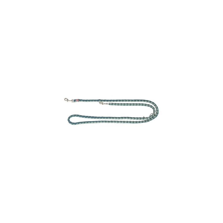 Trixie Hondenriem Cavo Verstelbaar Petrol / Salie Groen 200X1,2 CM