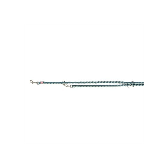 Trixie Hondenriem Cavo Verstelbaar Petrol / Salie Groen 200X1,2 CM