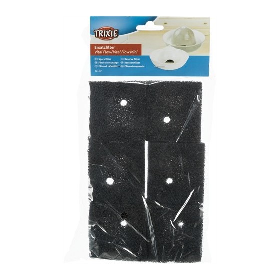 Trixie - Reservefilter Voor Drinkfontein 24466 / 24468. 6 stuks