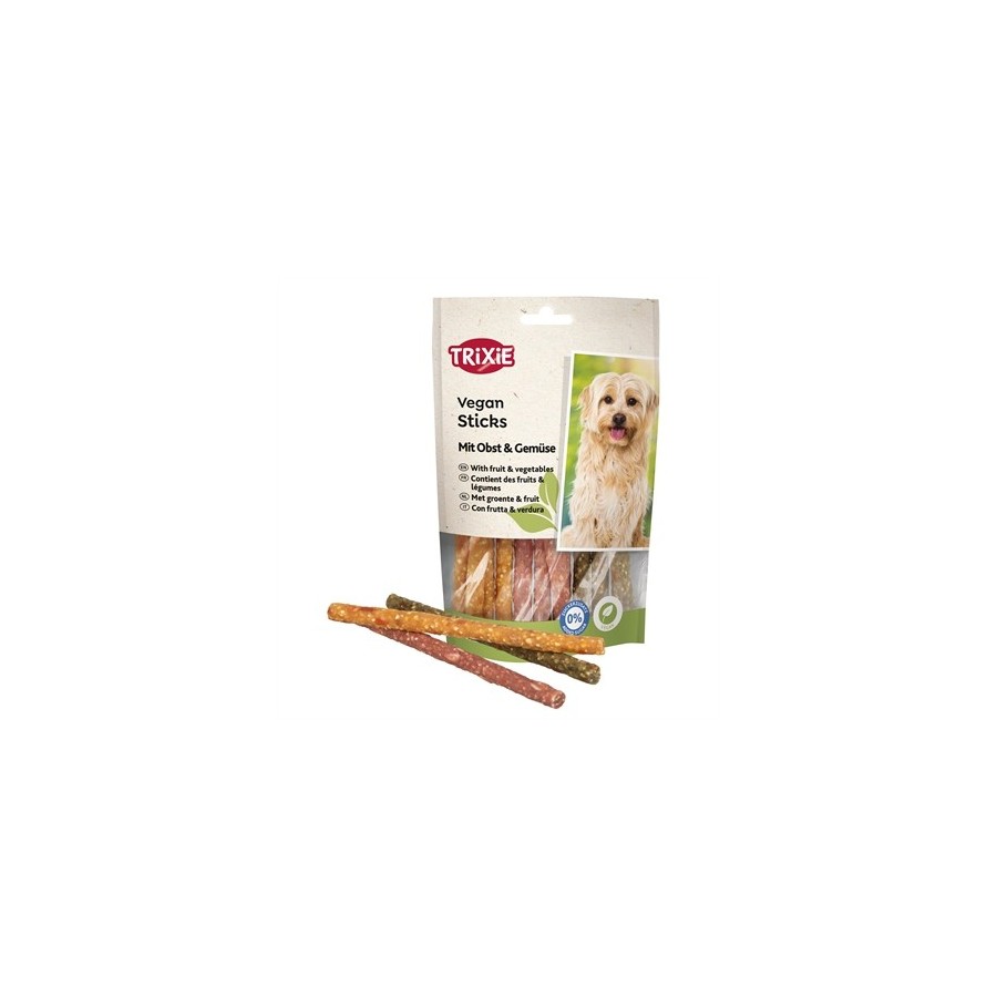 Trixie, Vegan Sticks Met Fruit & Groente, 6 zakjes a 100gr.