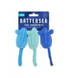 Battersea - Tune Chaser Muizen Blauw / Groen. 13x5cm, 3st