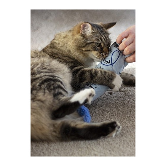 Battersea - Cat Kicker Print Blauw Assorti. 41x9cm