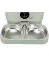 Trixie Voer & Drinkbak Kunststof / Rvs Wit. 32x16x5cm 2x500ml