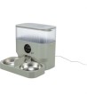 Trixie Voer & Drinkbak Kunststof / Rvs Wit. 32x16x5cm 2x500ml