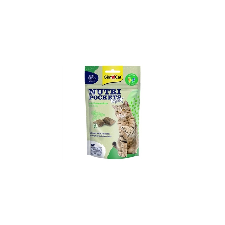 Gimcat Nutri Pockets Insect En Kattenkruid 60 GR