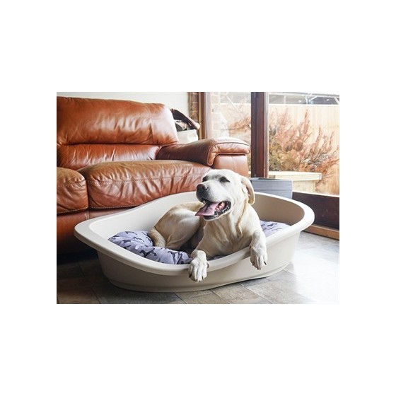 Rosewood - Hondenkussen All Seasons Ovaal Hondenprint / Grijs. 65-55cm