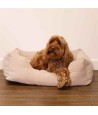 Rosewood - 40 Winks Hondenmand Cord Ribstof Beige. 71x58x23cm