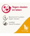 Beaphar - Fiprotec Kat Tegen Vlooien & Teken 3+1pip 1kg & 8weken