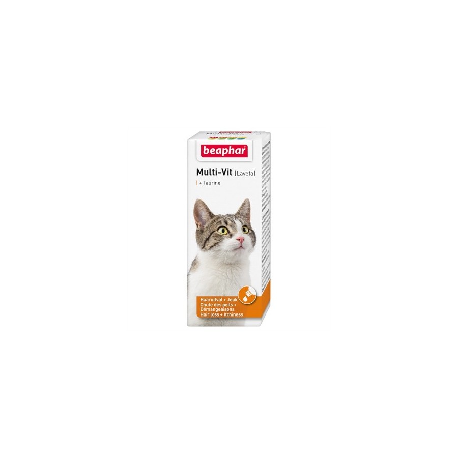 Beaphar - Multi-Vit Laveta Kat Met Taurine. 50ml